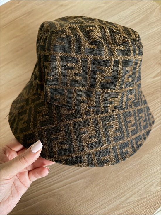Fendi Accessories - Fendi Monogram Brown and Black Bucket Hat